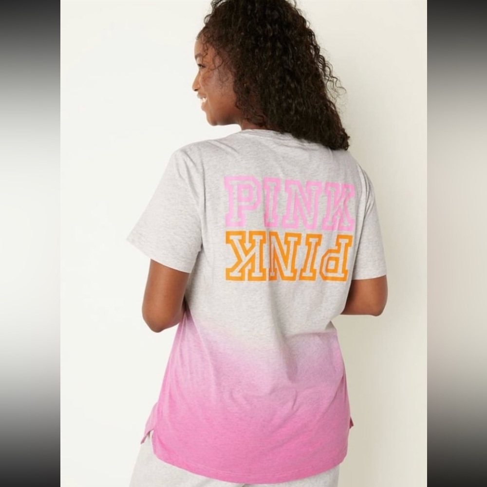 NWT VS PINK EXTRA LARGE CAMPUS TEE - Picture 3 of 10
